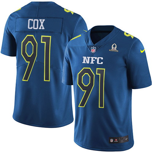 Nike Eagles #91 Fletcher Cox Navy Men's Stitched NFL Limited NFC Pro Bowl Jersey - Click Image to Close
